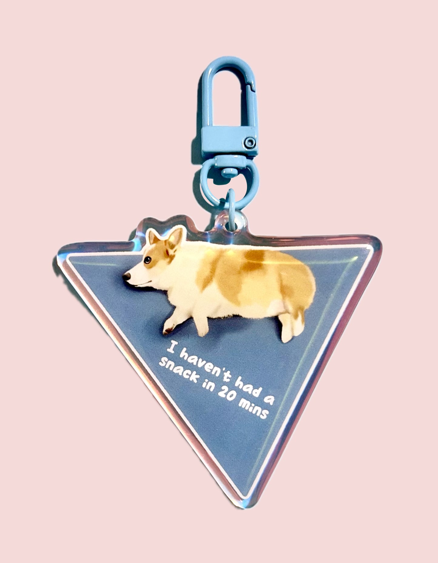 Hungry Corgi Keychain