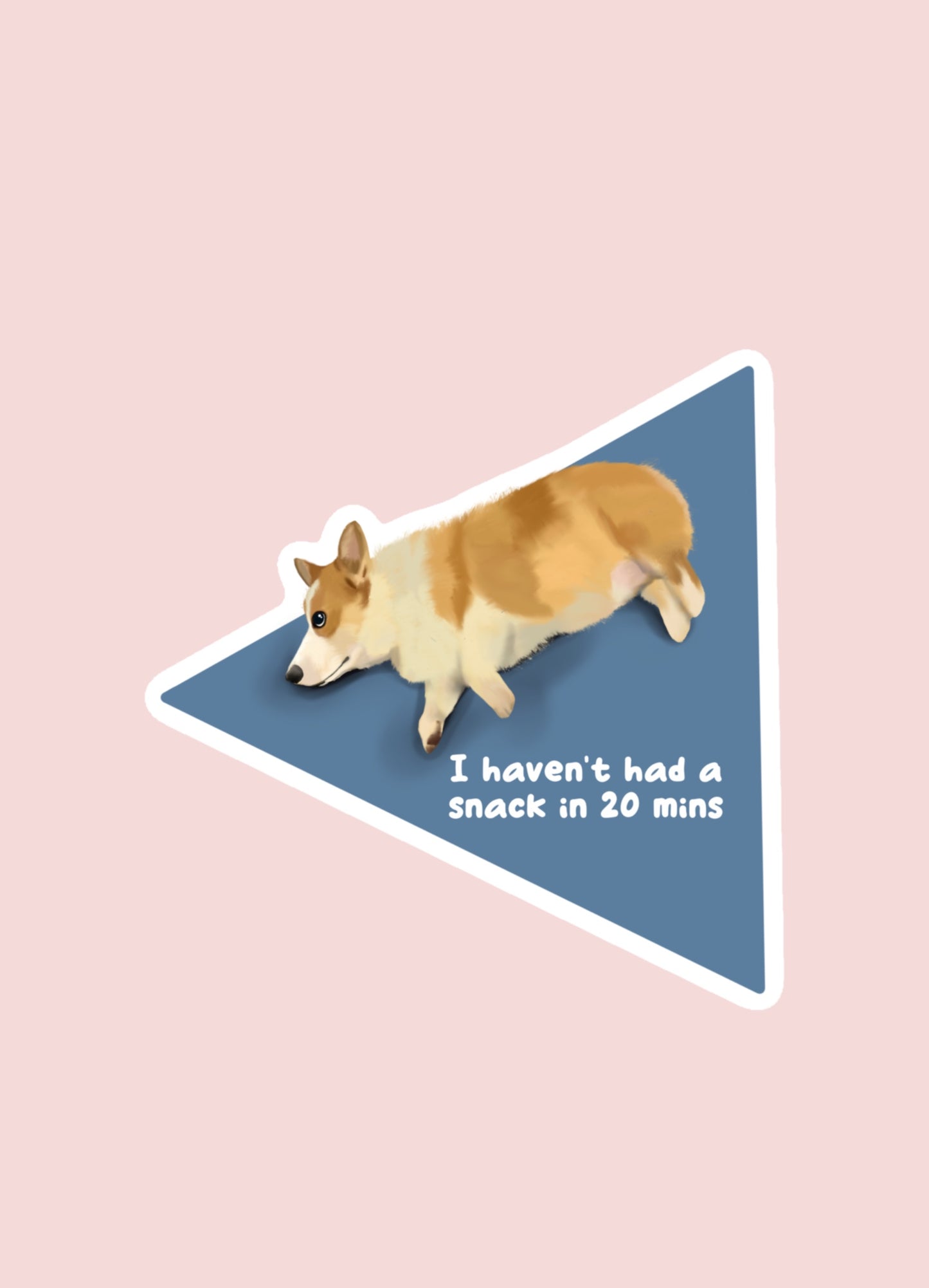 Hungry Corgi Sticker