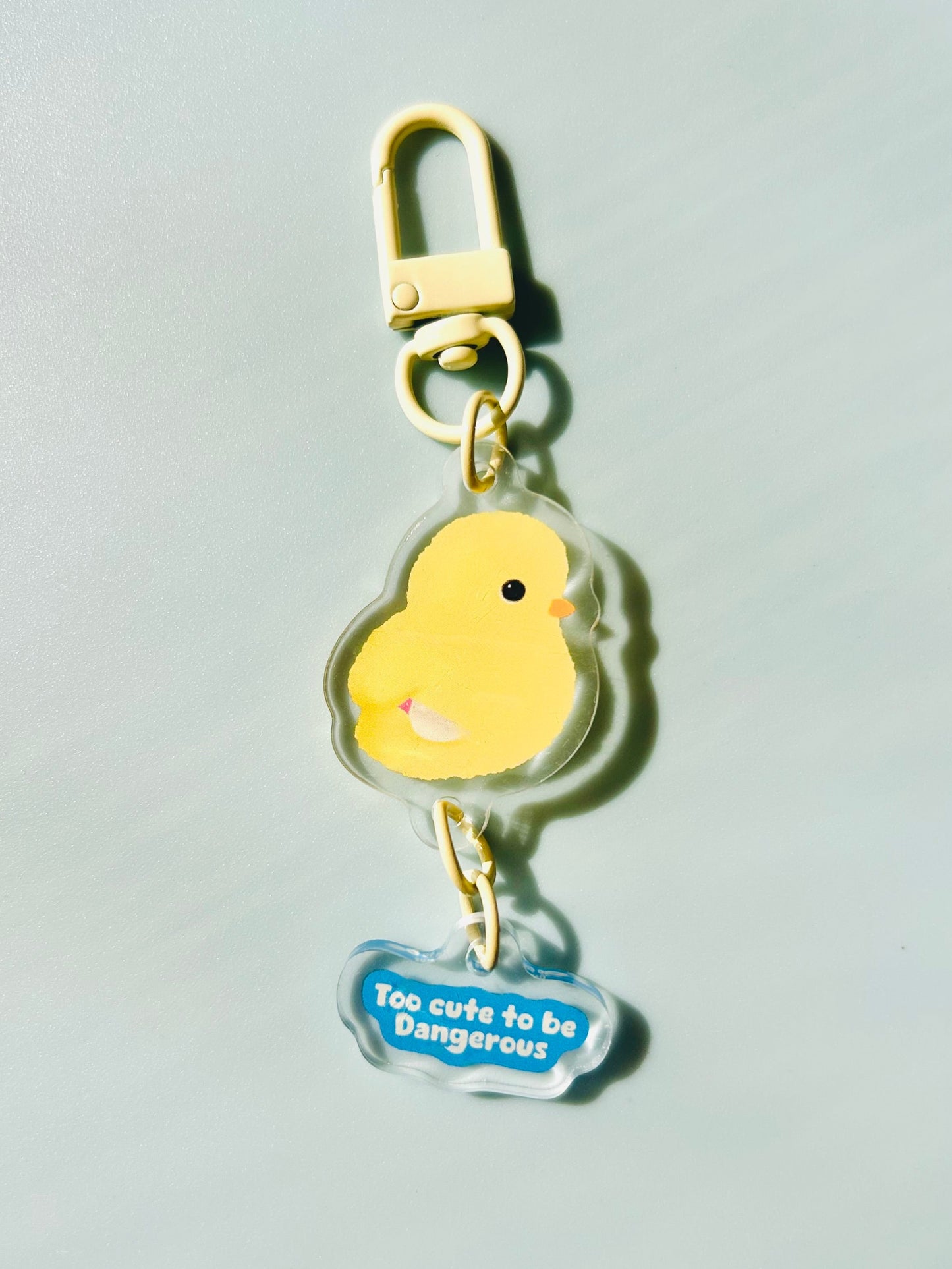 Too Cute To Be Dangerous Keychain