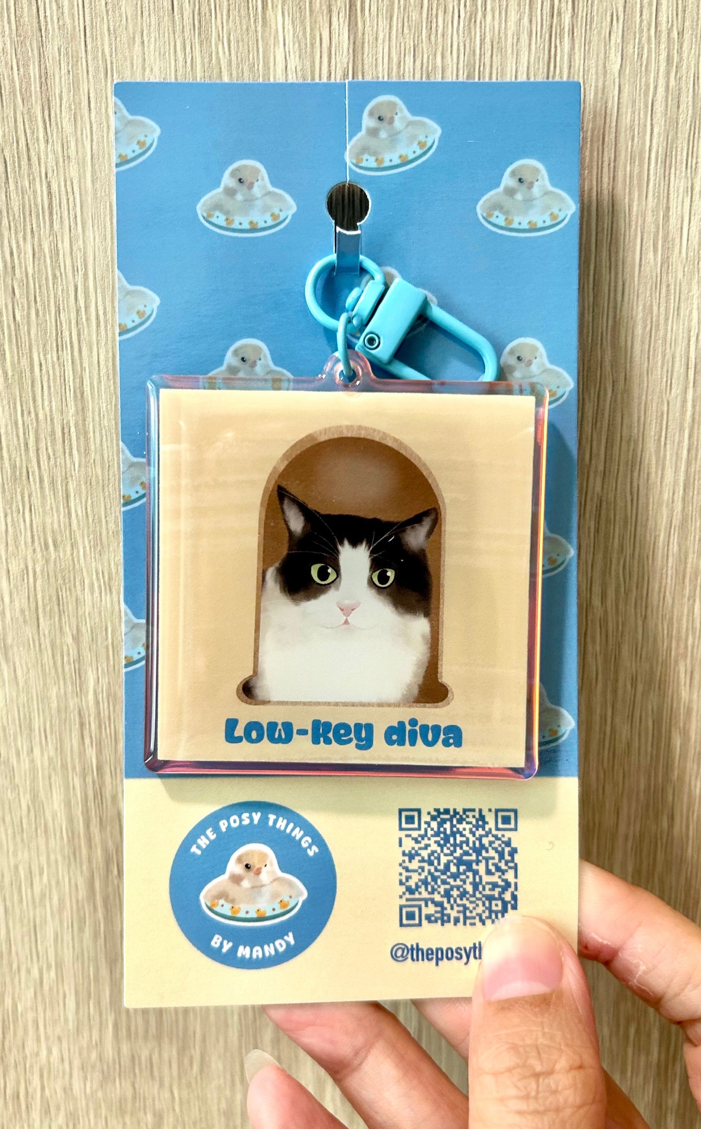 Diva cat Keychain