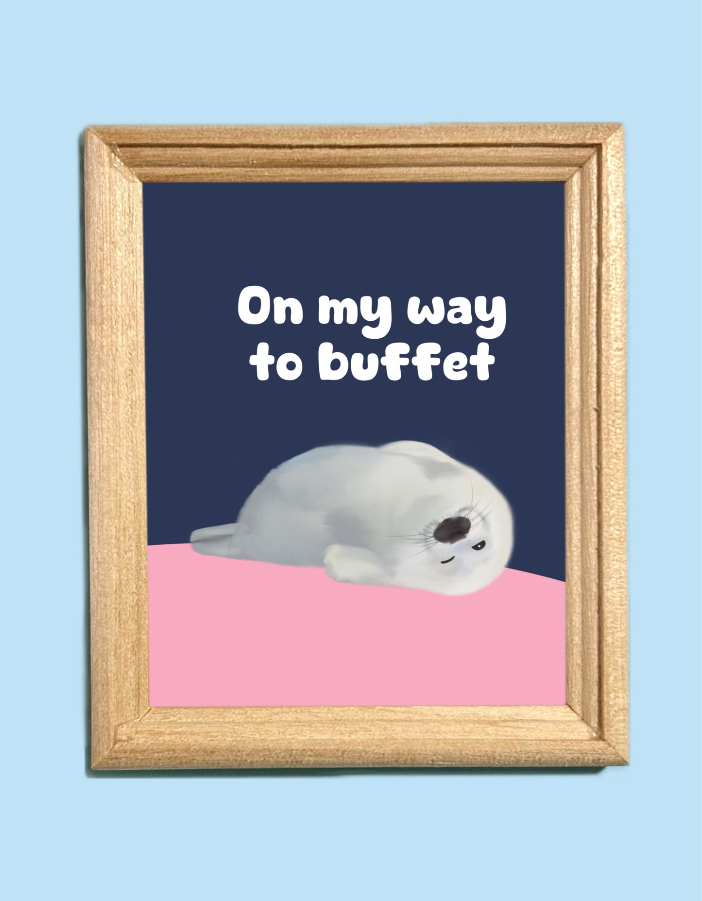On My Way To Buffet Art Magnet