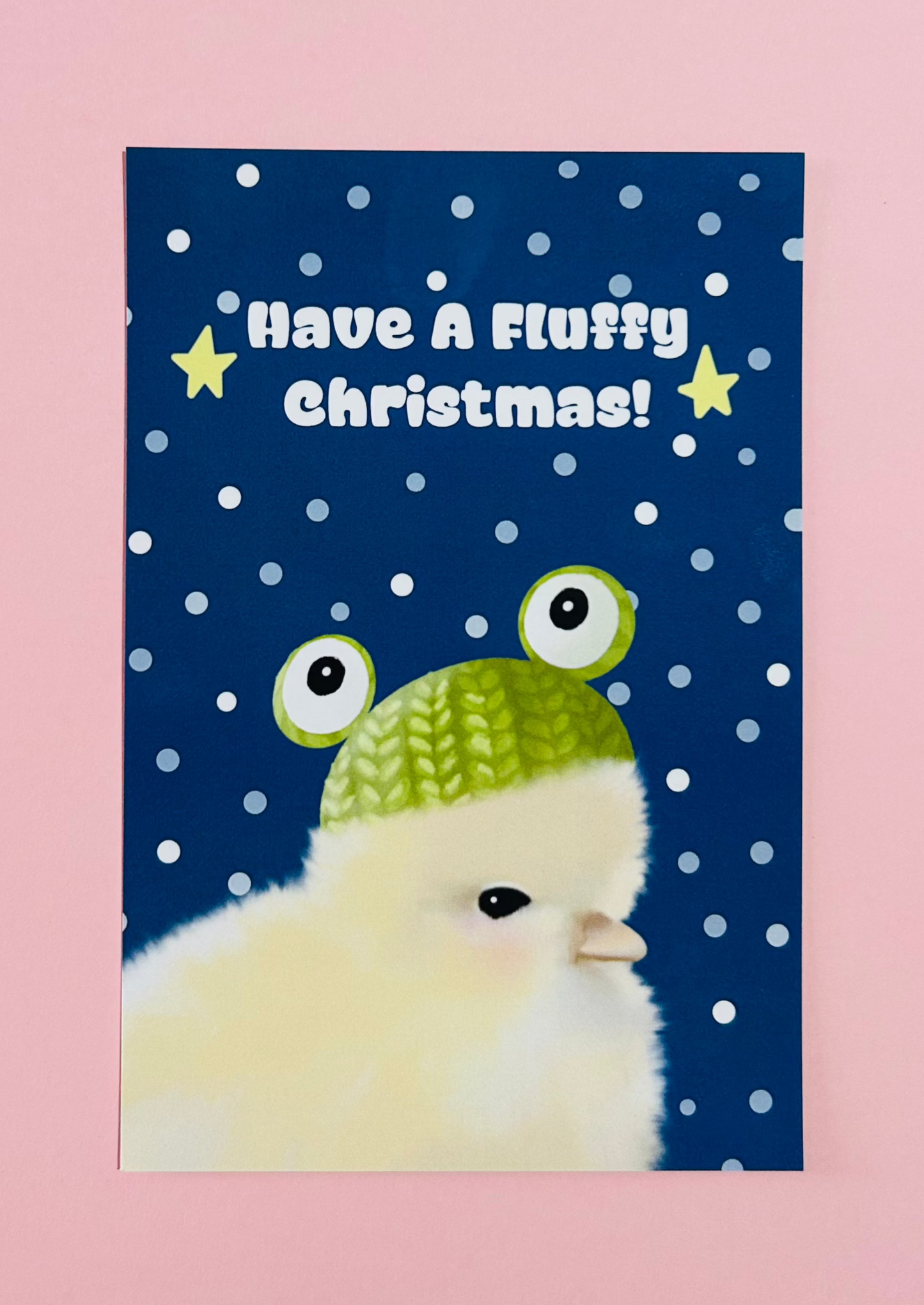Have A Fluffy Christmas Art Print / Postcard