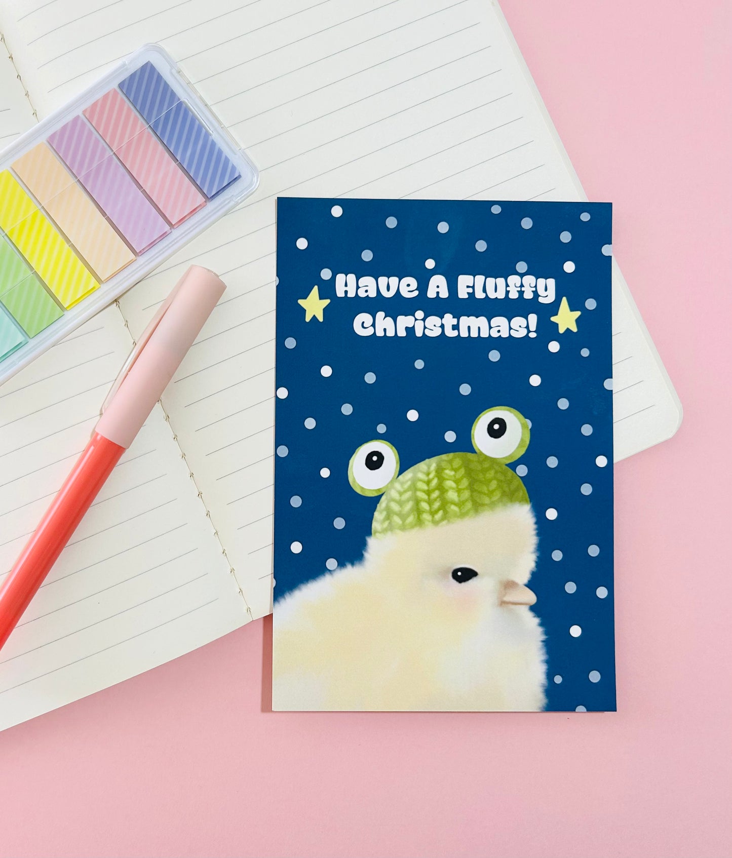 Have A Fluffy Christmas Art Print / Postcard