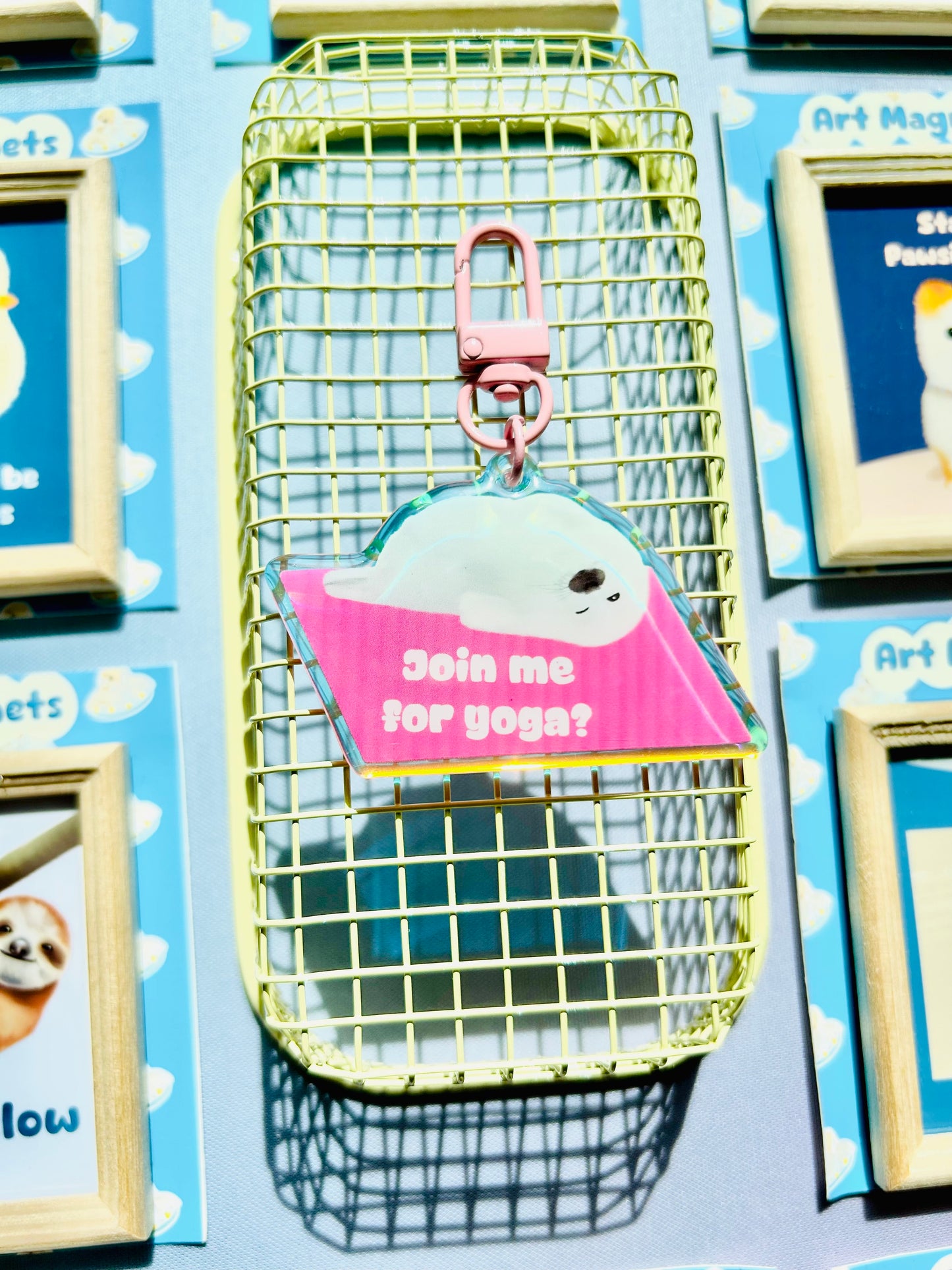 Yoga Seal Keychain