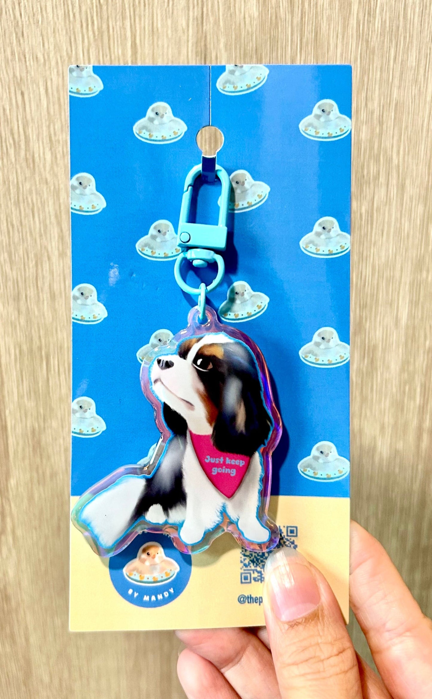 Just Keep Going Keychain