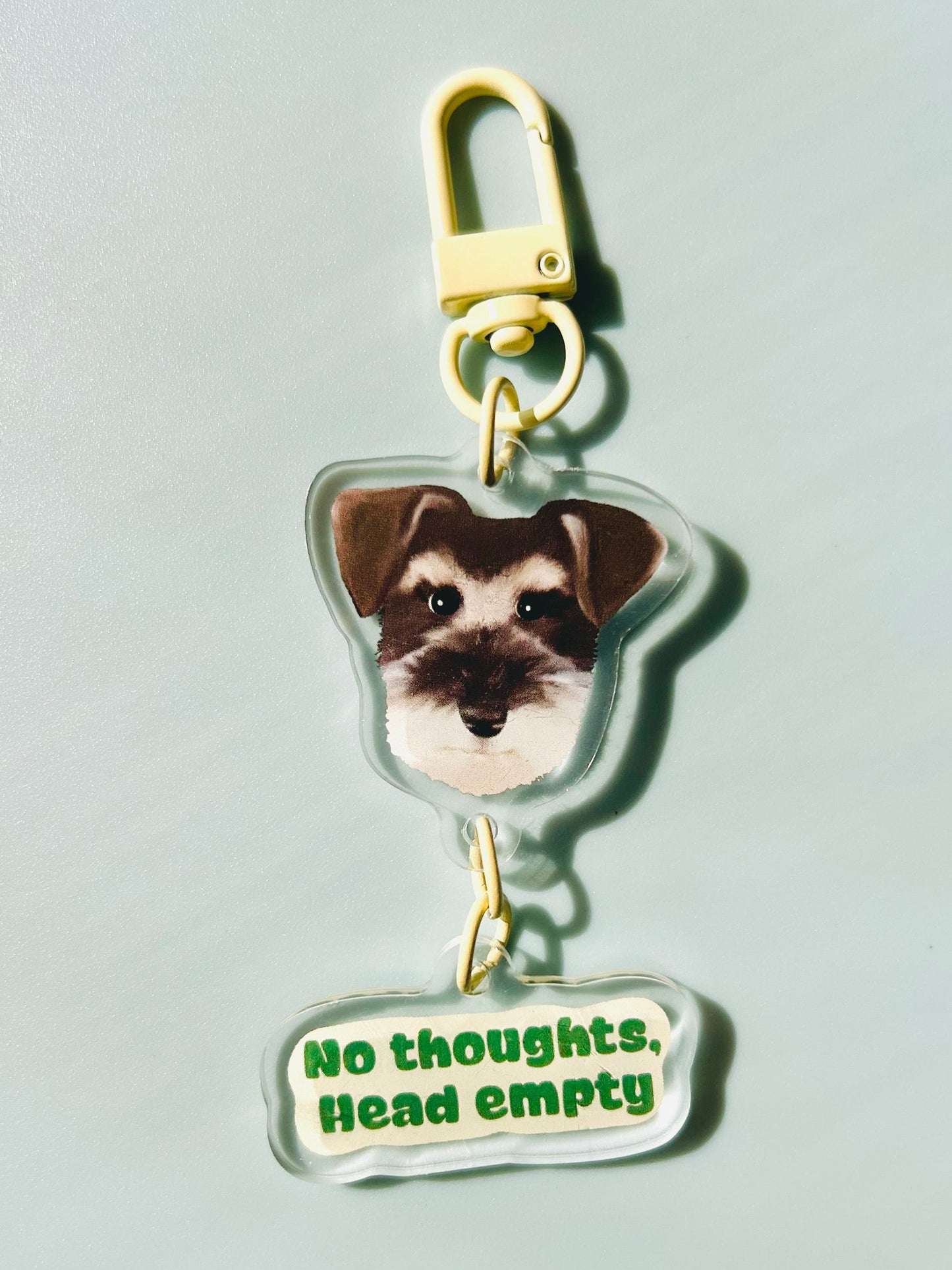 No Thoughts, Head Empty Keychain