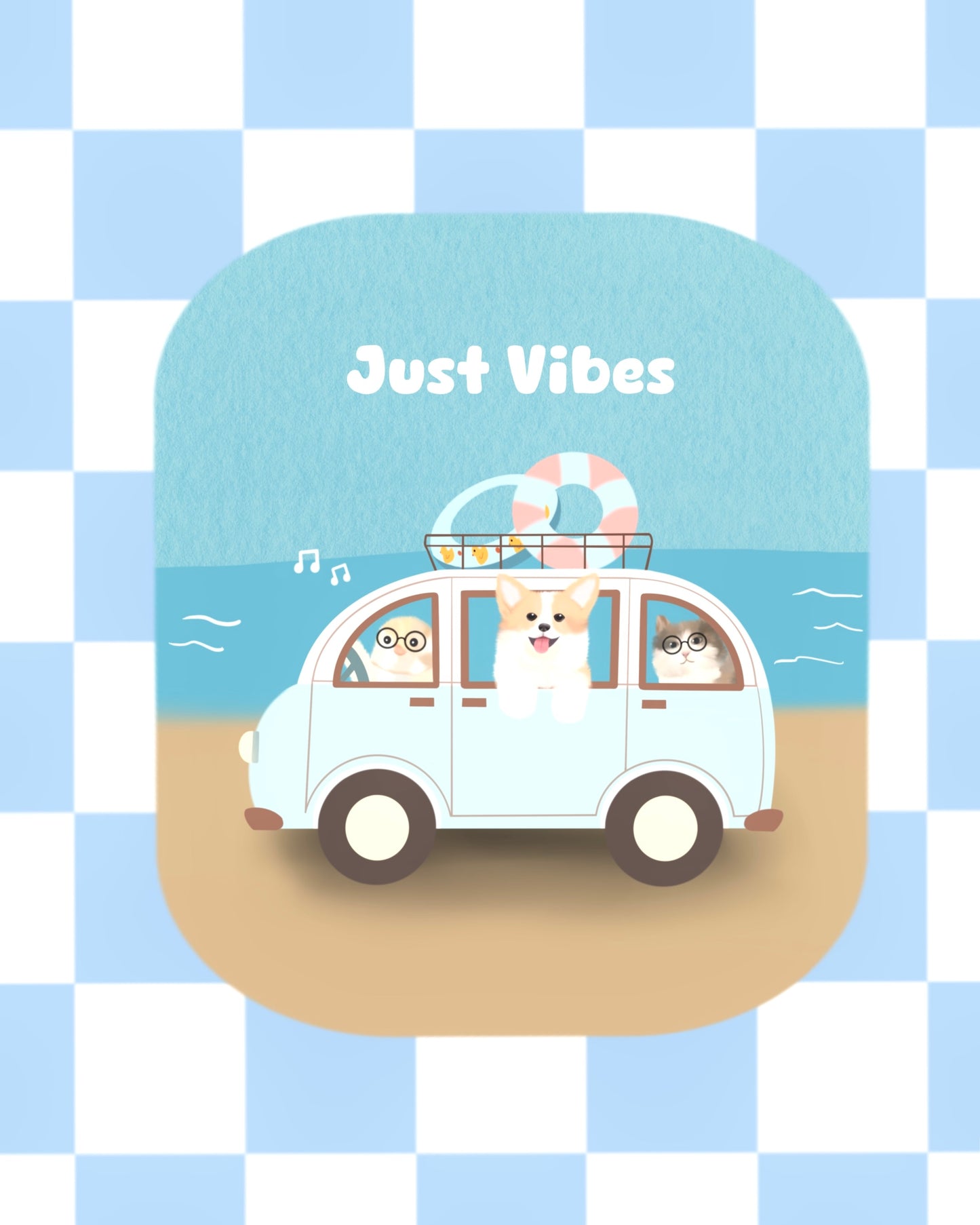 Just Vibes Sticker