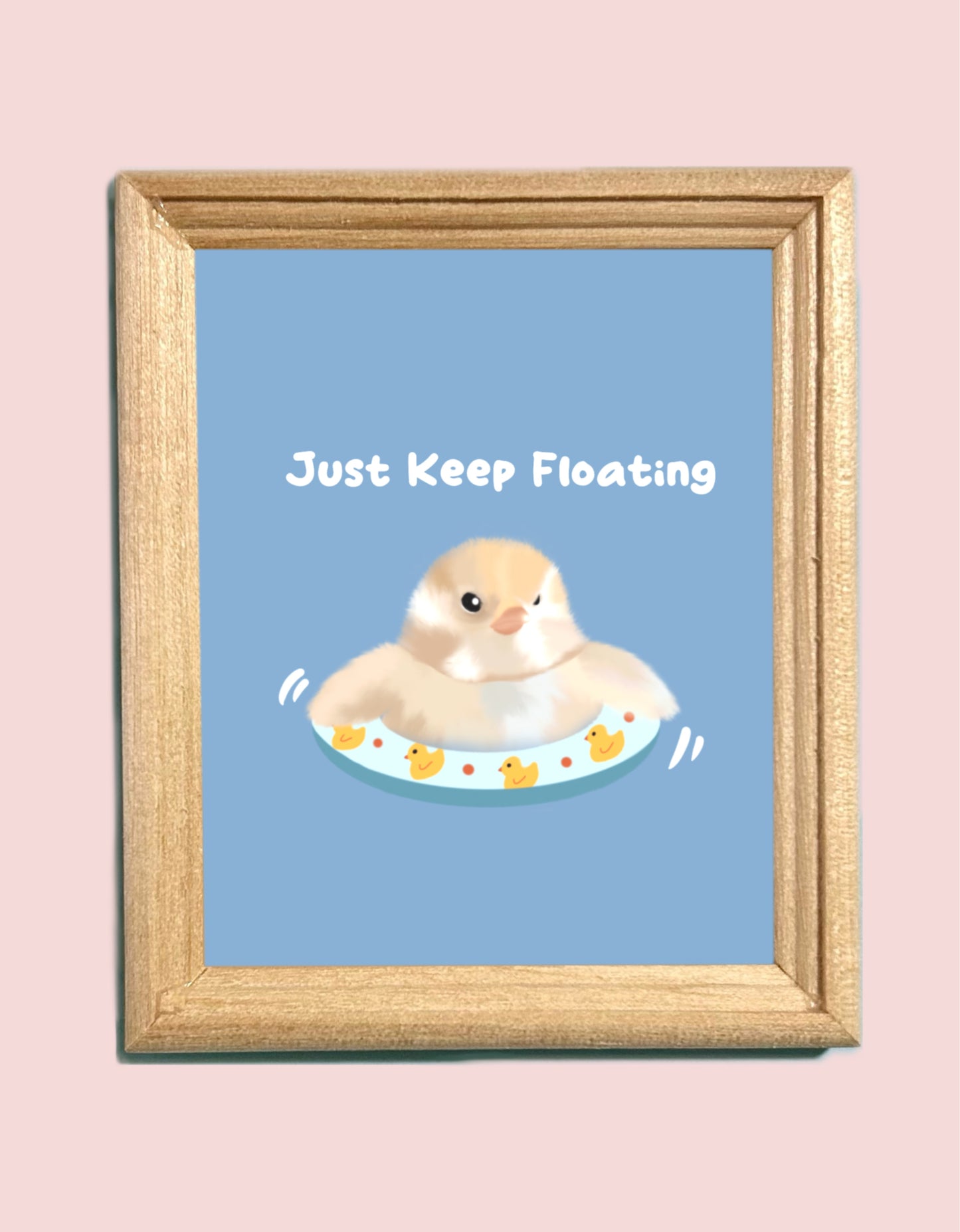 Just Keep Floating Art Magnet