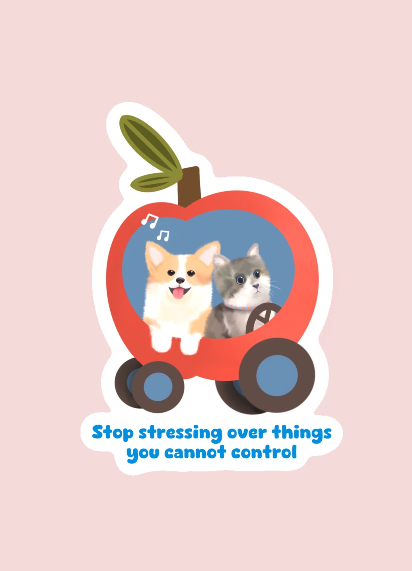 Stop Stressing Over Things You Cannot Control Sticker