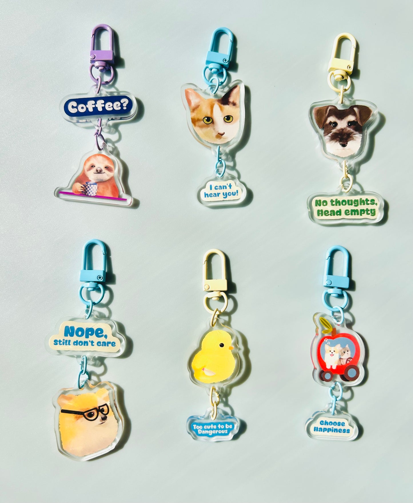 No Thoughts, Head Empty Keychain