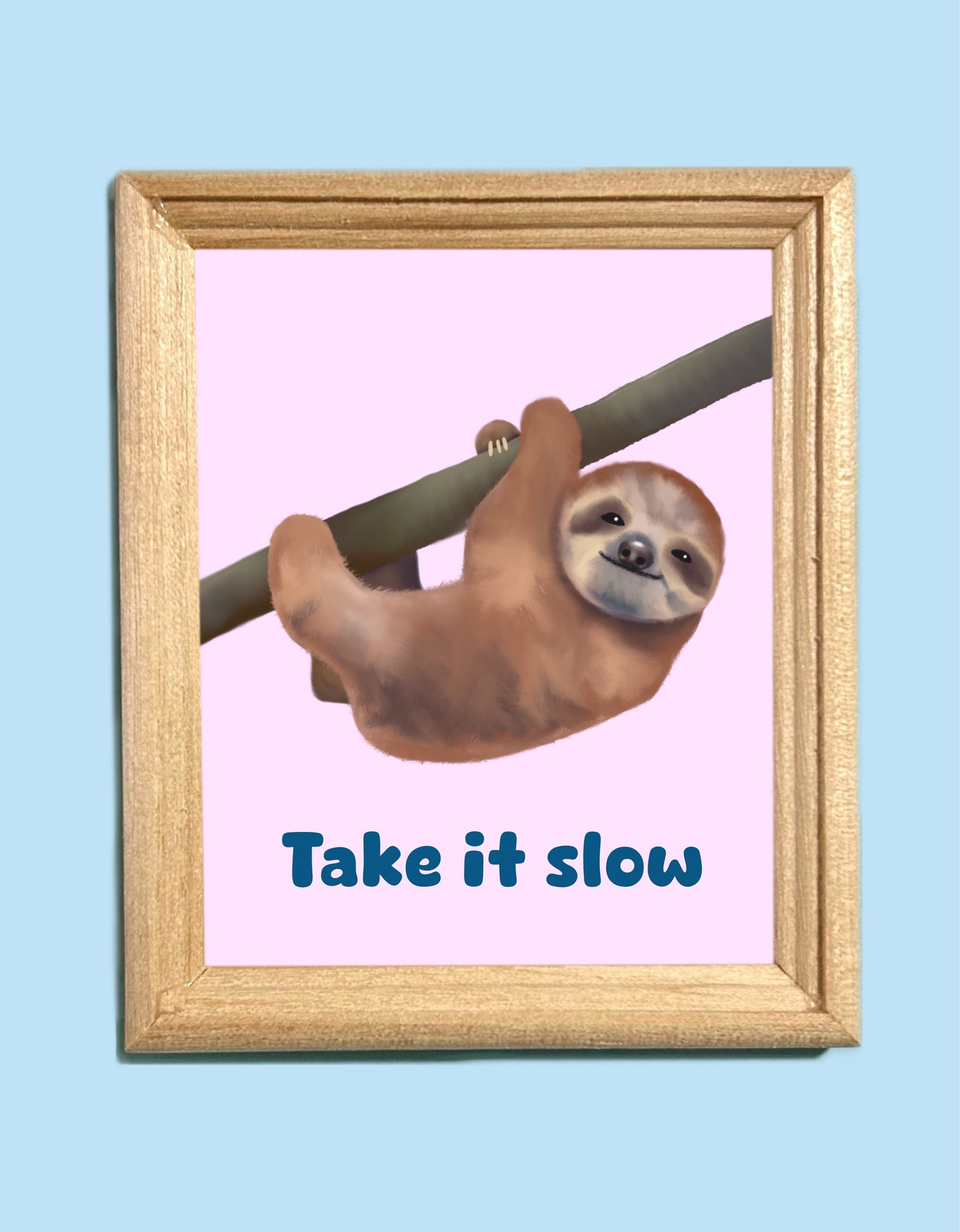 Take It Slow Art Magnet