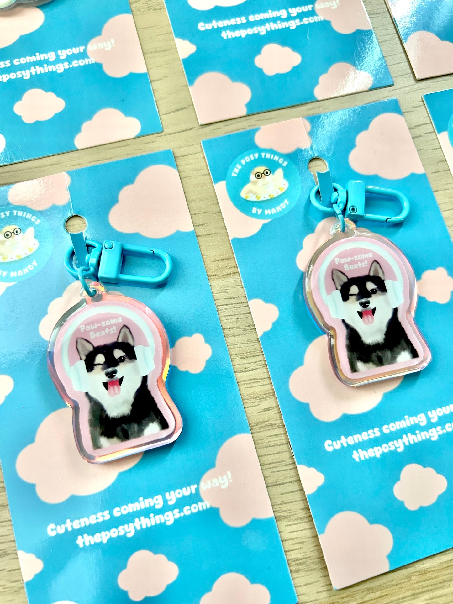 Paw-some Beats Keychain