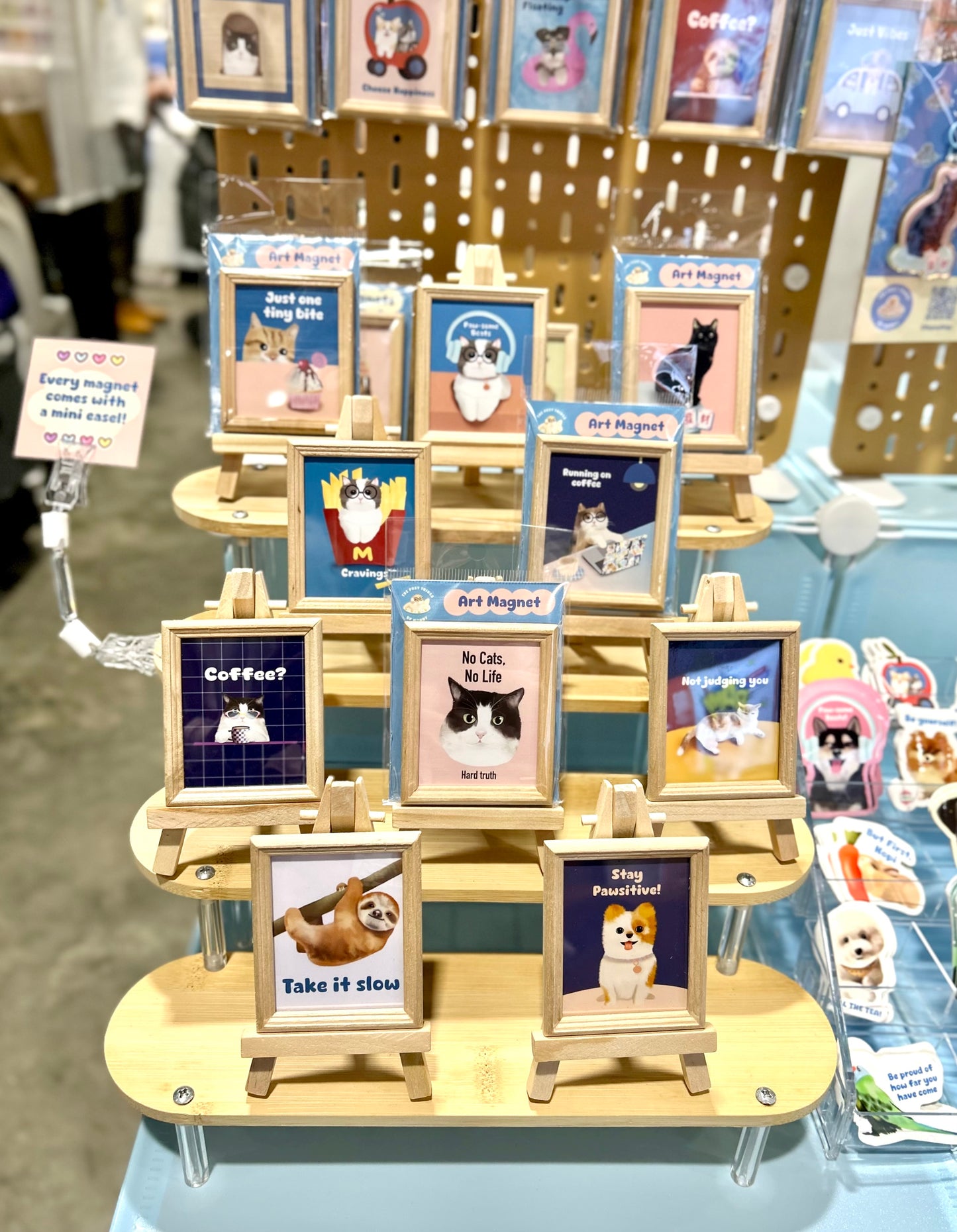 Fortune Cat Art Magnet