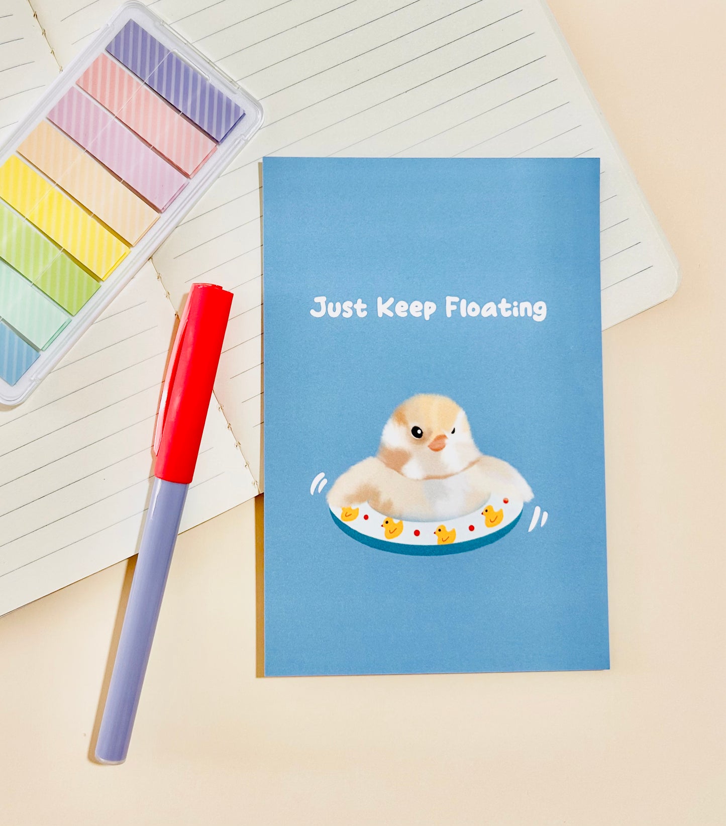 Just Keep Floating - Postcard/greeting card