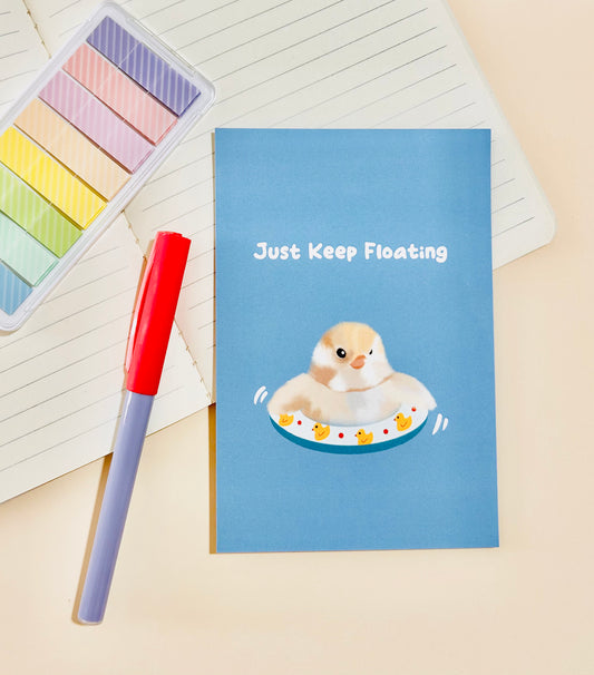 Just Keep Floating - Postcard/greeting card