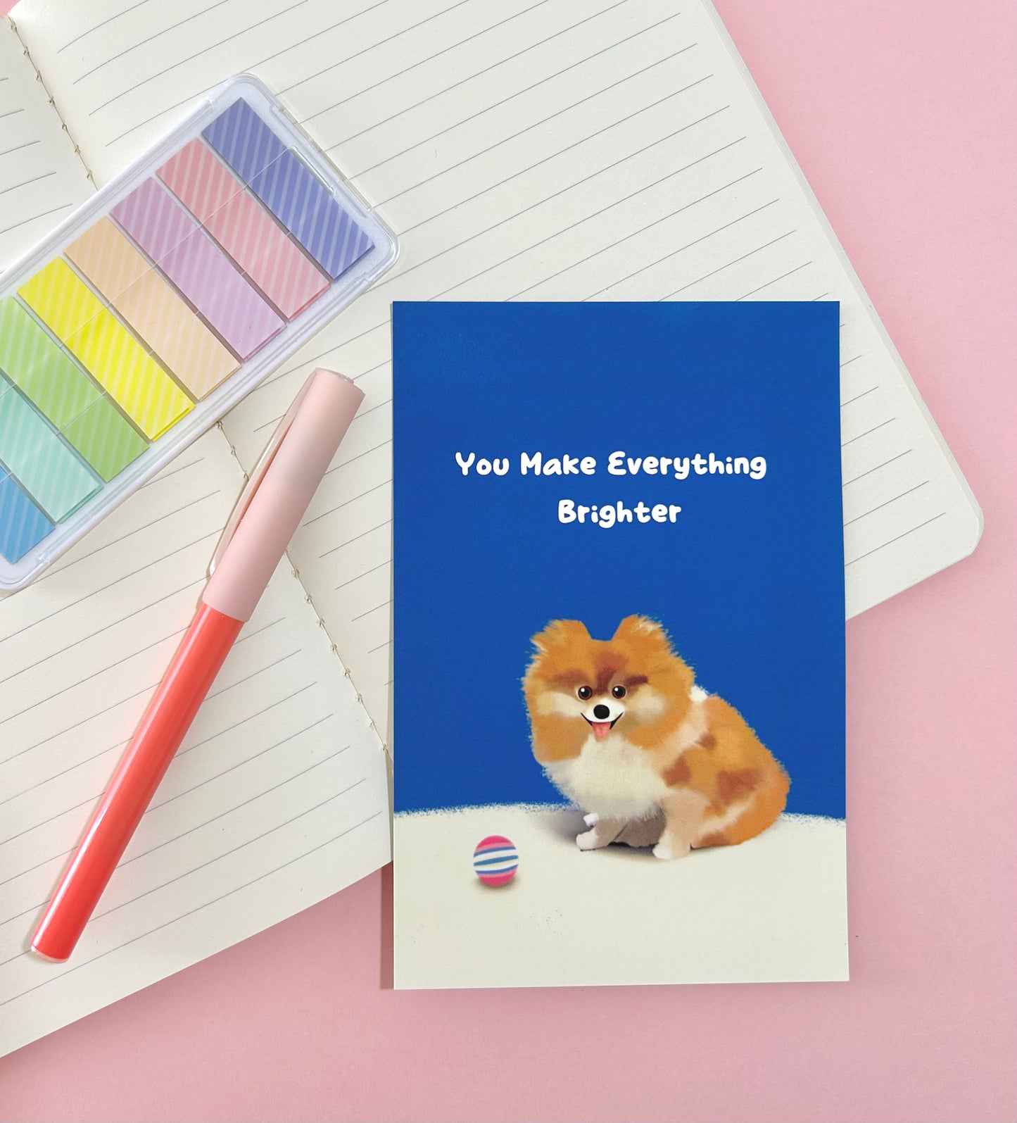 You Make Everything Brighter - Postcard/greeting card