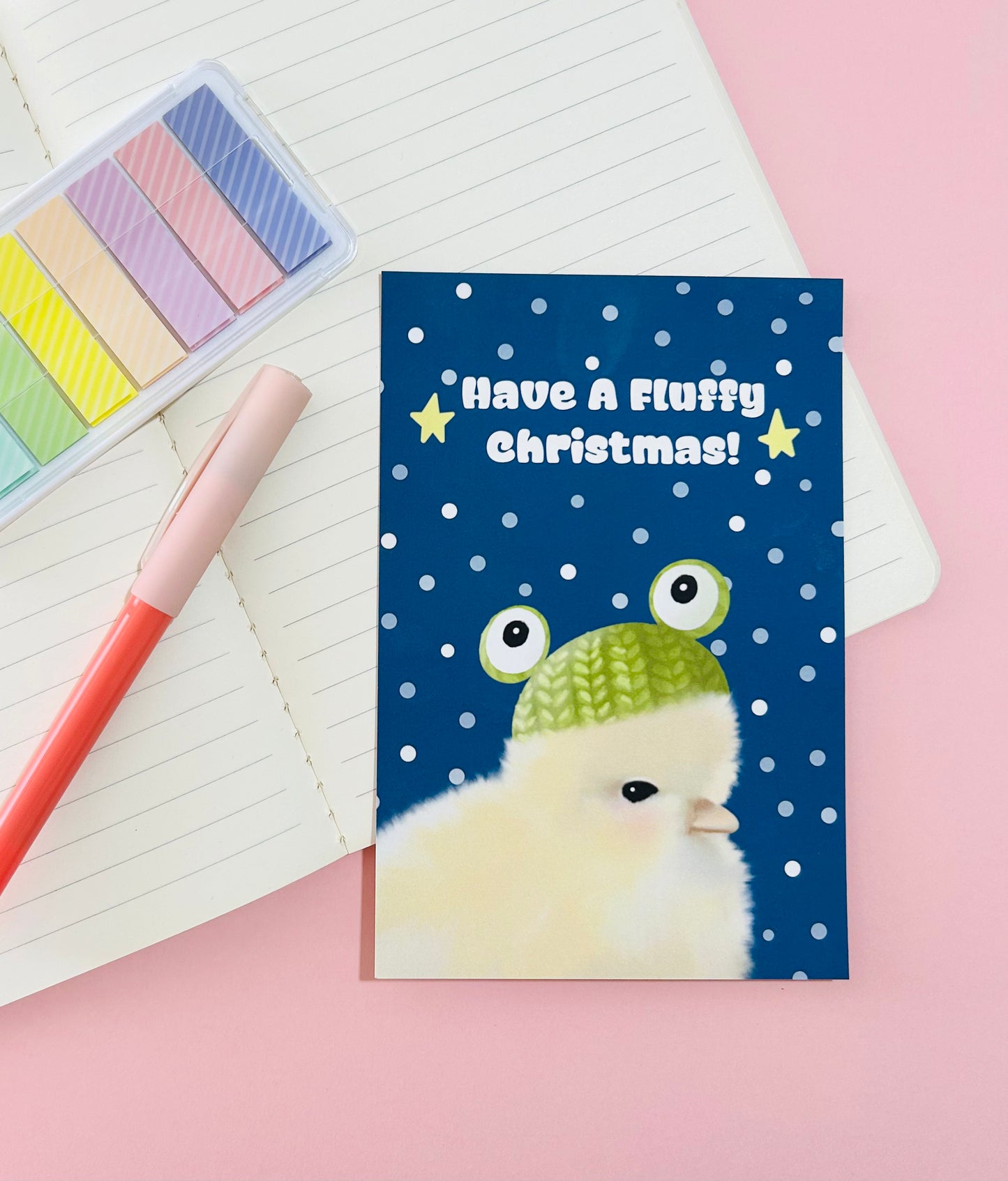 Have A Fluffy Christmas - Postcard/greeting card