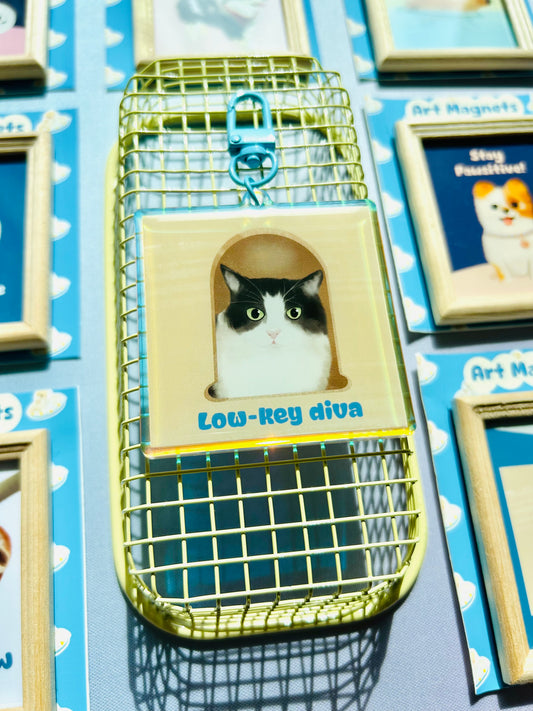 Diva cat Keychain
