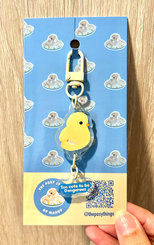 Too Cute To Be Dangerous Keychain