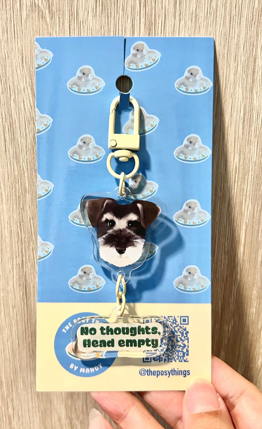 No Thoughts, Head Empty Keychain