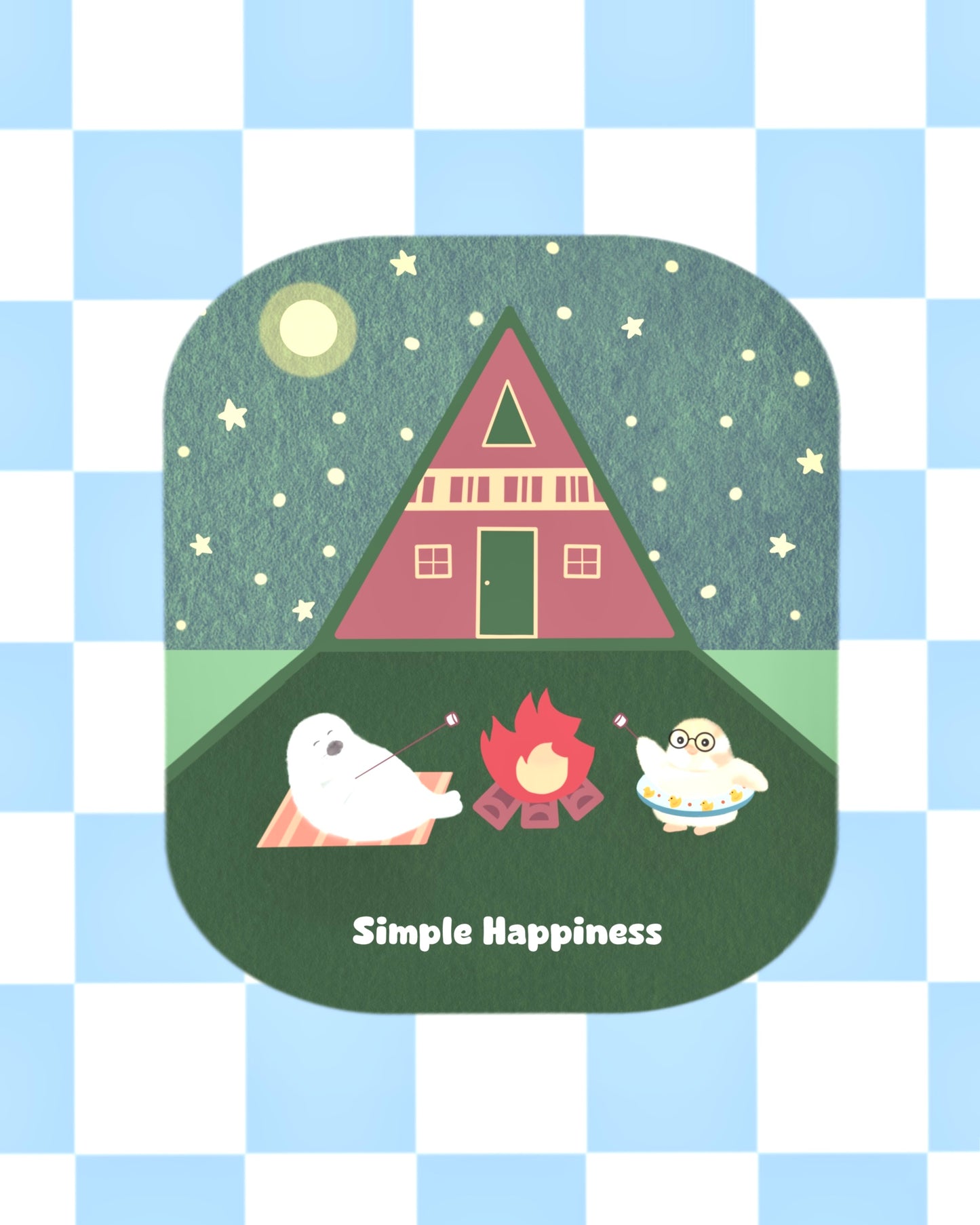 Simple Happiness Sticker